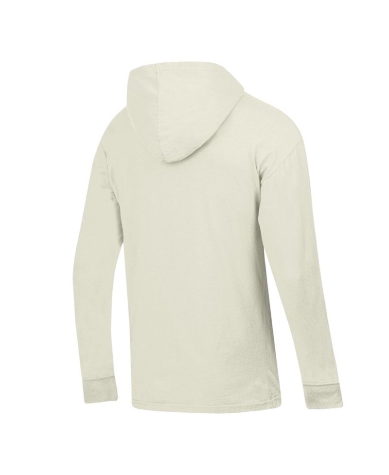 Men's Cream Georgia Bulldogs Long Sleeve Hooded T-Shirt