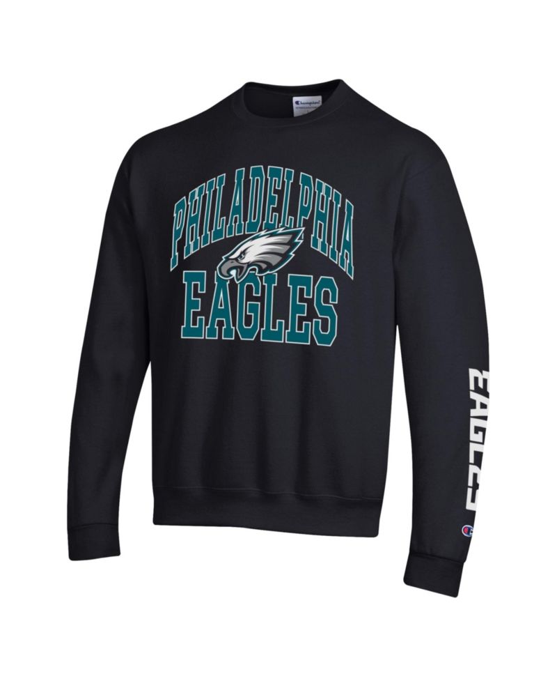 Men's Black Philadelphia Eagles Powerblend Fleece Sweatshirt