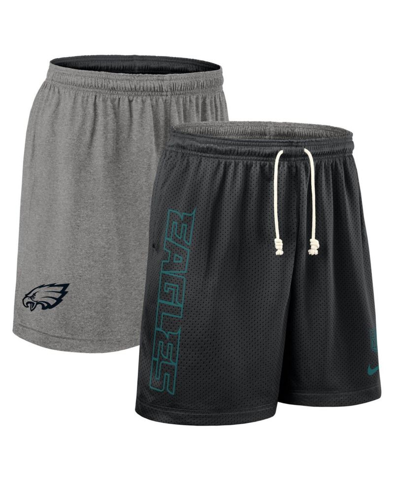 Men's Black Philadelphia Eagles Sideline Reversible Performance Shorts