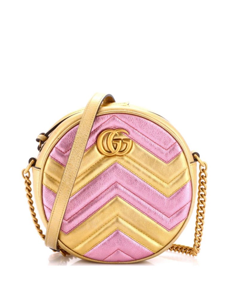 GG Marmont Mini Matelass&eacute; Leather Shoulder Bag