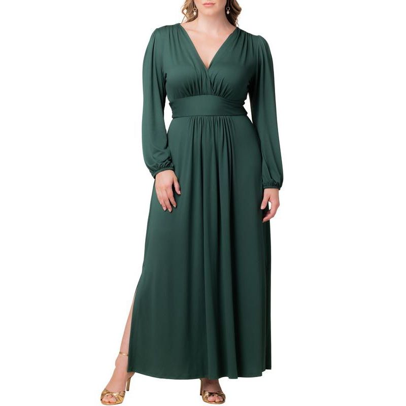 Plus Size Kelsey Long Sleeve Maxi Dress