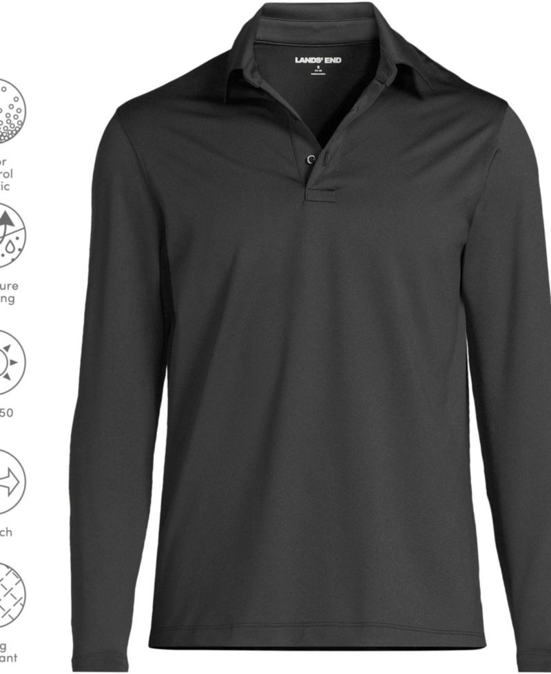 Men's Rapid Dry Long Sleeve Modern Fit Polo