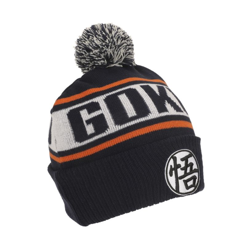 Men's Goku Kanji Blue Cuff Beanie
