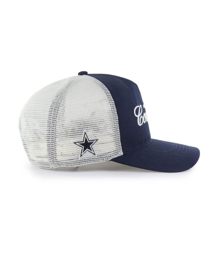 Men's Navy Dallas Cowboys Foundation Trucker Hitch Adjustable Hat