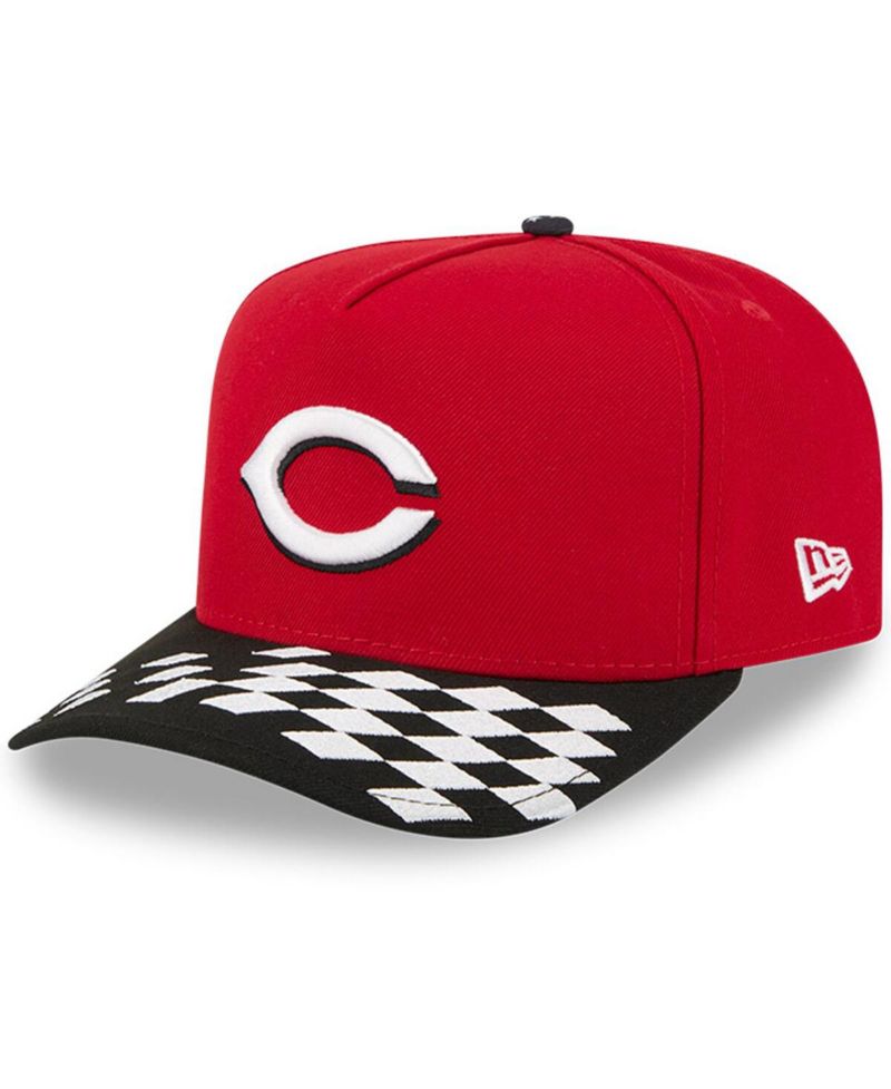 Men's Red/Black Cincinnati Reds 2025 MLB Speedway Classic A-Frame 59FIFTY Fitted Hat