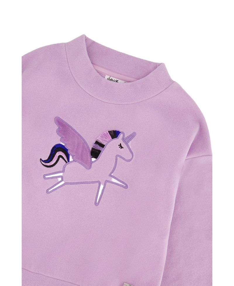 Girls' (6-12) Bi-Material Dress
