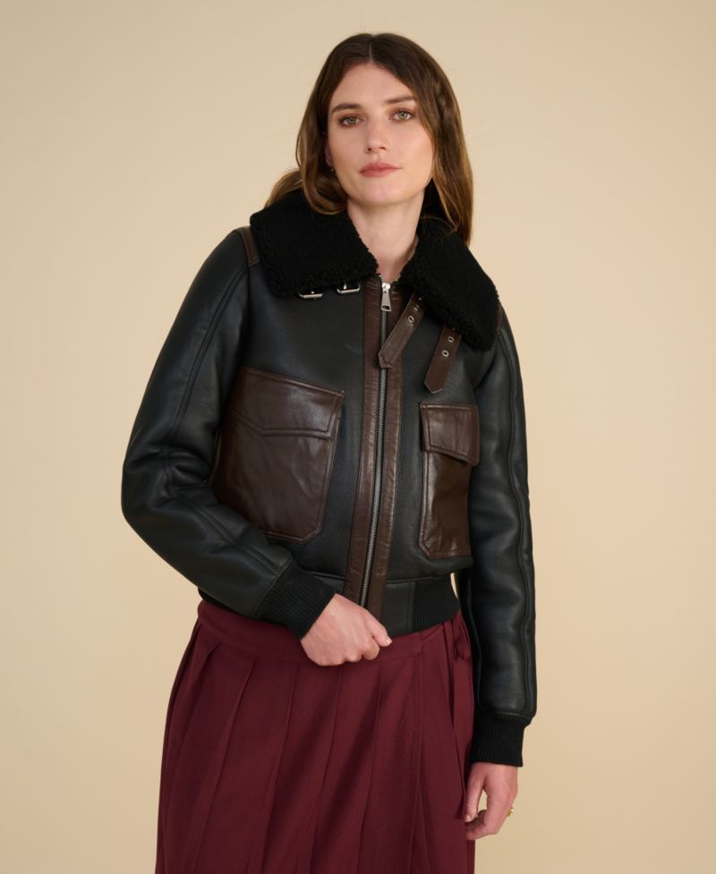 Women's Mabel Shearling Bomber Jacket