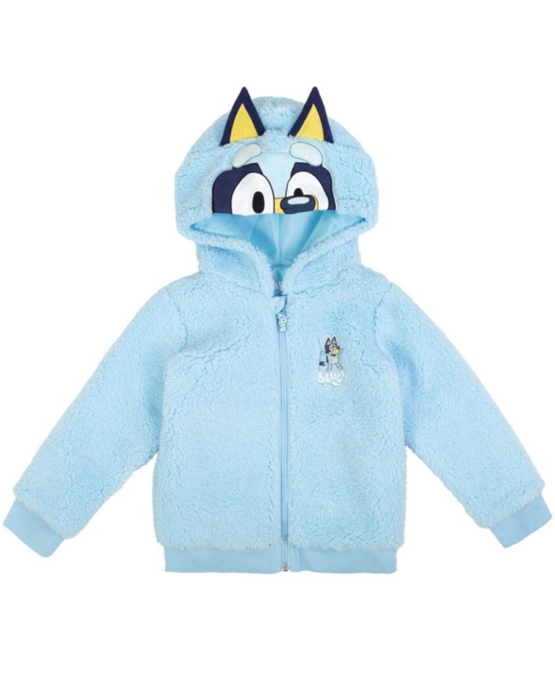 Toddler Boys Bingo Cozy Sherpa Zip Up Cosplay Hoodie