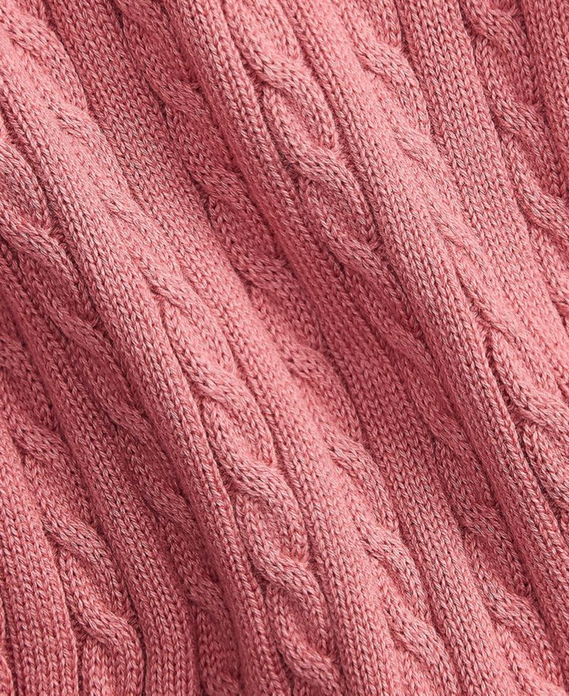 Baby Girls' Long-Sleeve Mini-Cable Polo Sweater Dress