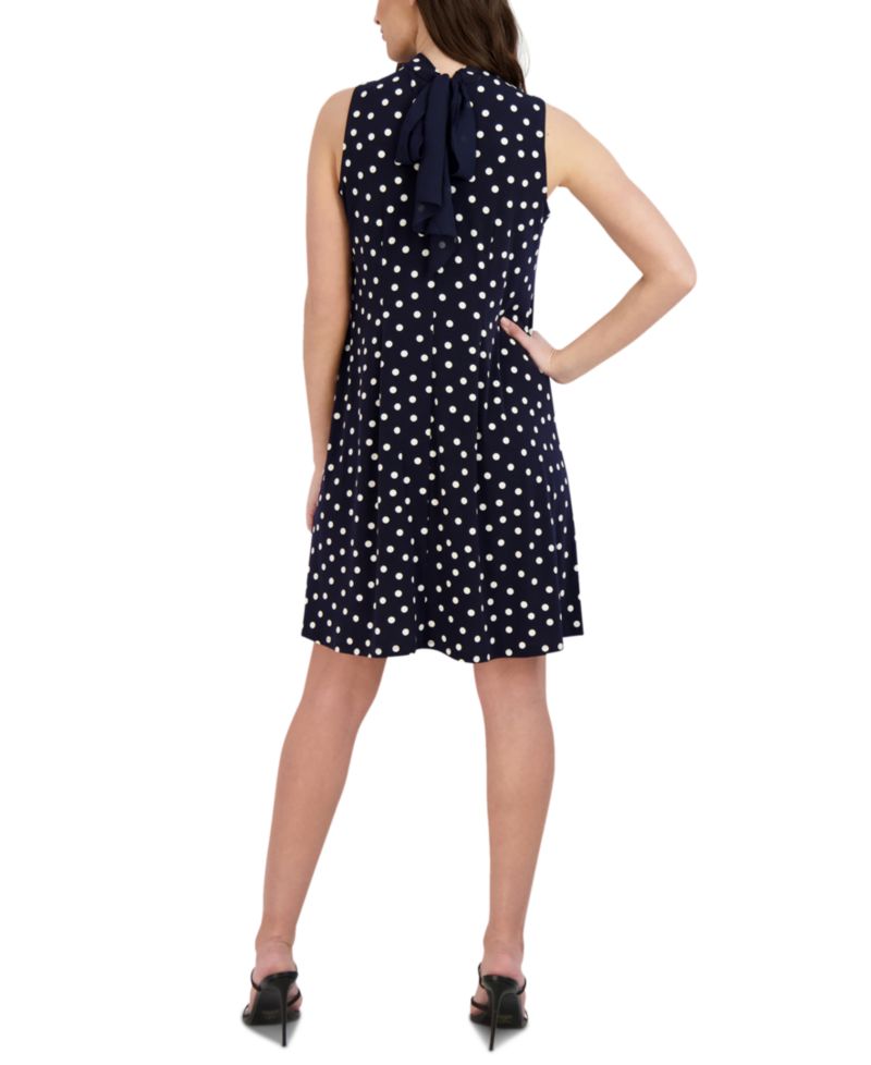 Petite Bow-Back Trapeze Dress