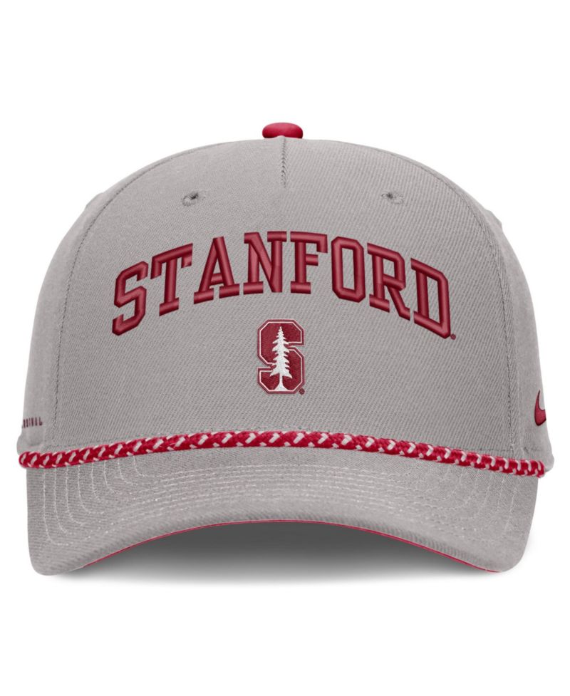 Men's and Women's Gray Stanford Cardinal Primetime Rise Rope Adjustable Hat