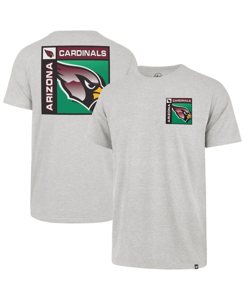 47 Brand Men's Gray Arizona Cardinals Chrome Plate Franklin T-Shirt