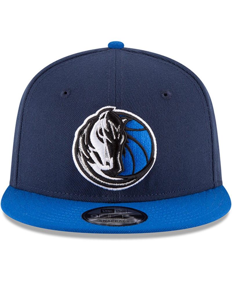 Men's Navy, Blue Dallas Mavericks 2-Tone 9FIFTY Adjustable Snapback Hat
