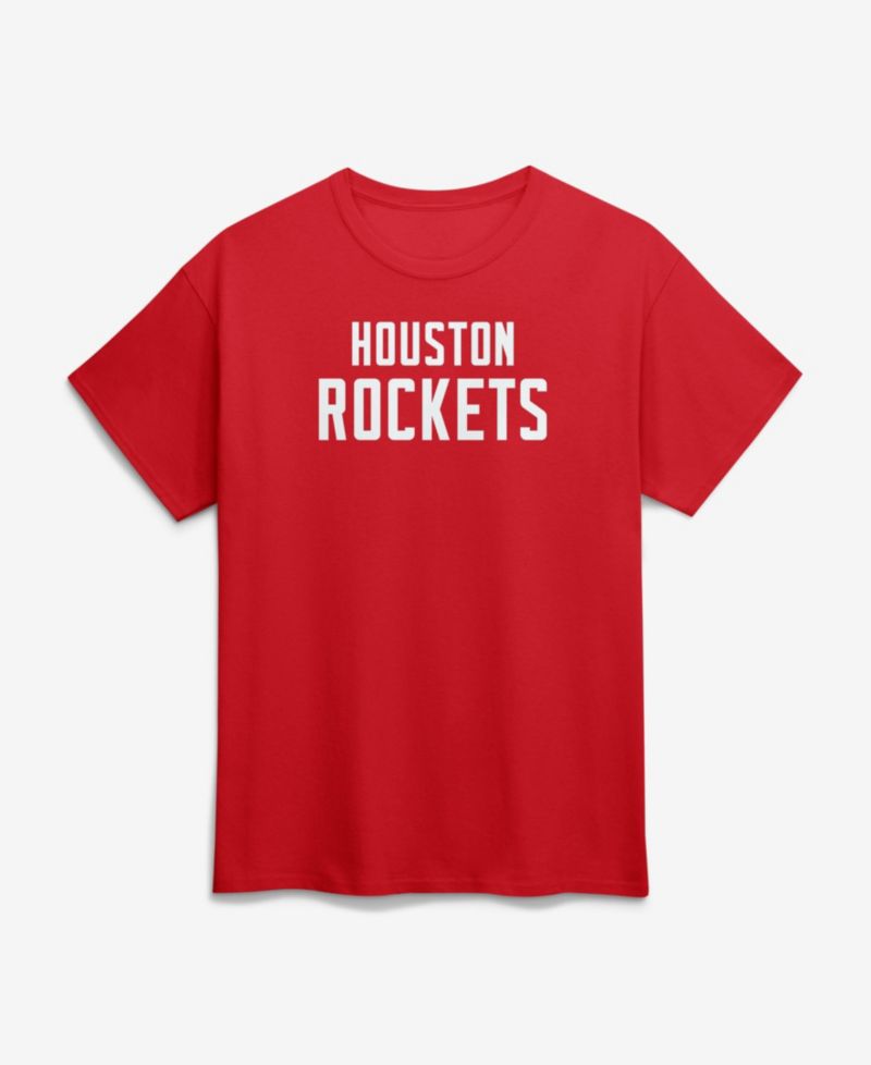 Men's Red Houston Rockets Wordmark T-Shirt