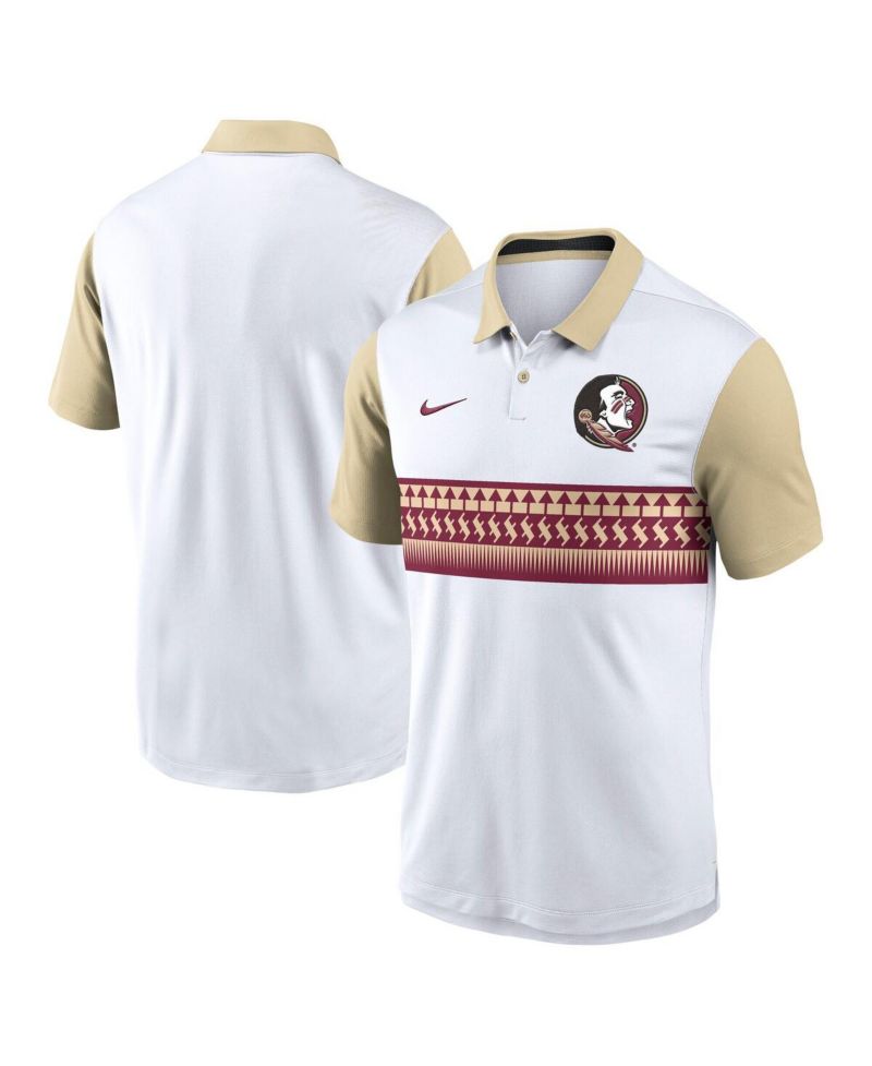 Men's White Florida State Seminoles Vapor Performance Polo