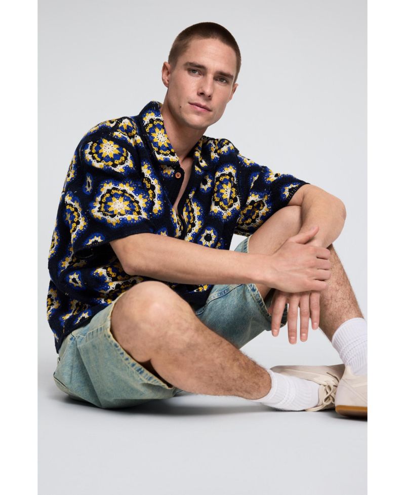 Men's Crochet shirt