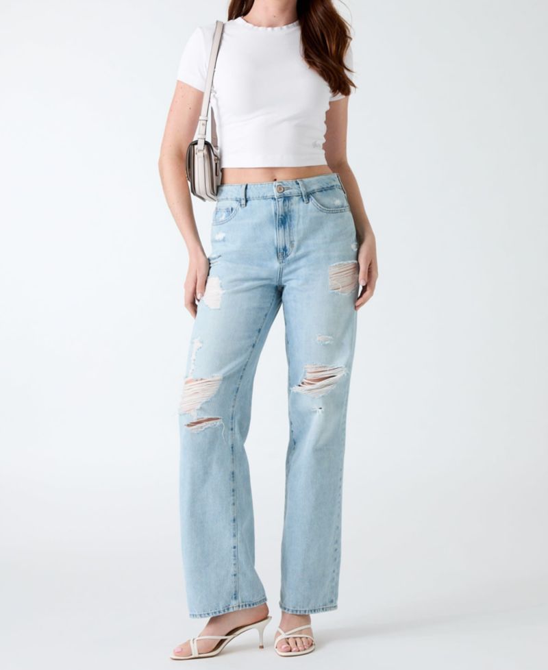 Women's High-Rise Straight-Leg Jeans