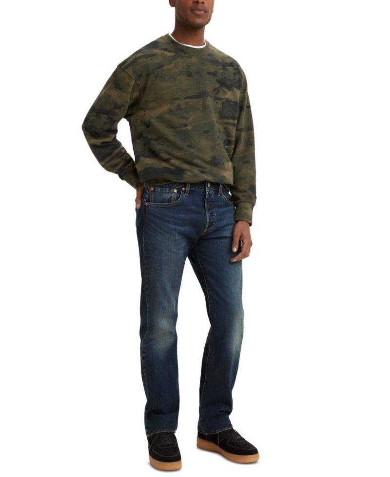 Men's 501® Original Fit Button Fly Stretch Jeans