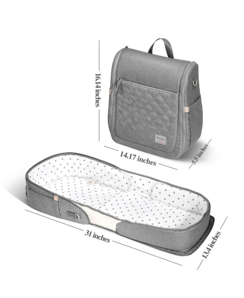 Portable Baby Changing Bag Backpack with Fold-Out Changing Station