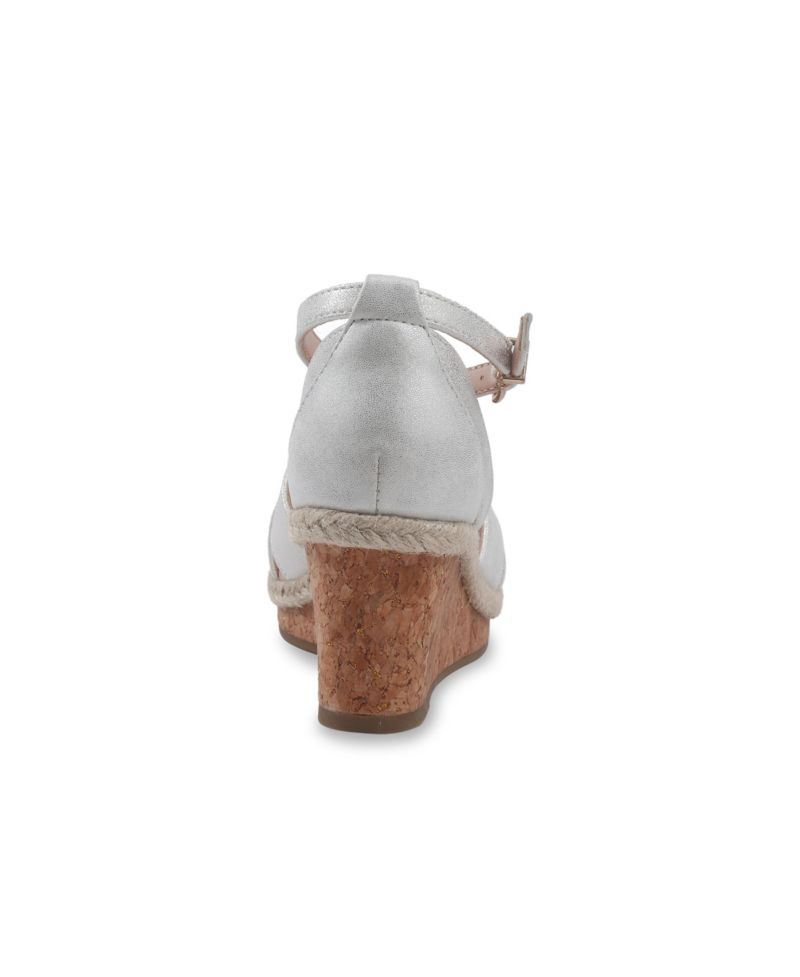 Little and Big Girls Anastasia Charlie Cork Wedge Sandals