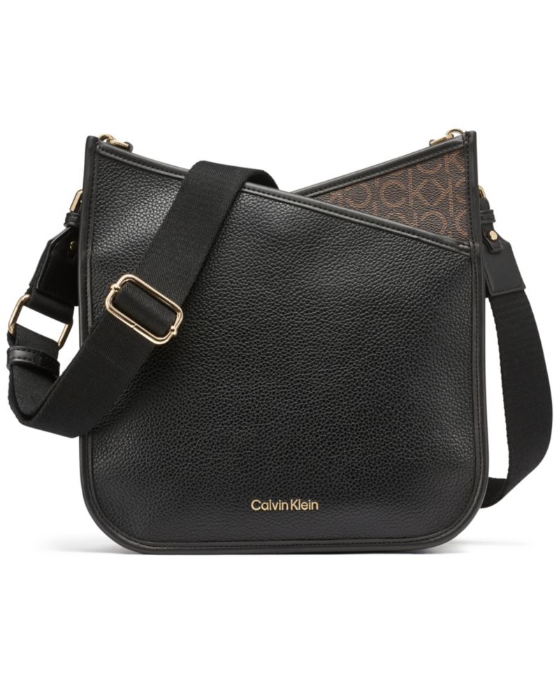 Lyla Signature-Blocked Adjustable Crossbody with Web Strap