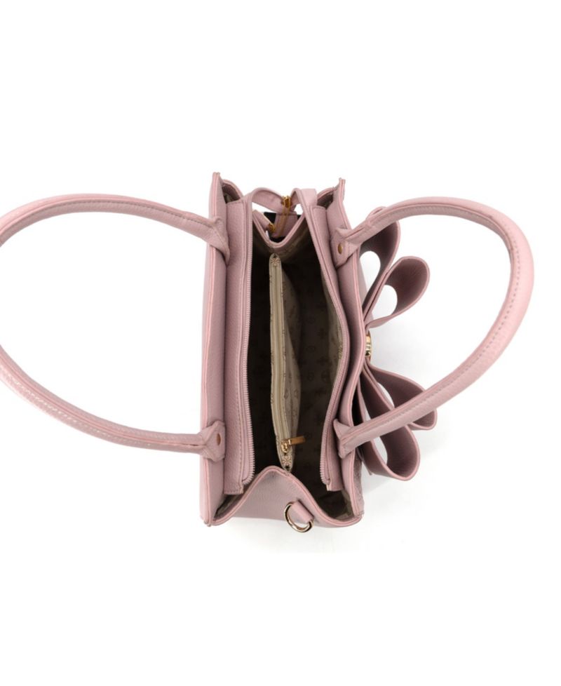Royal Cross-Elegance Bow Medium Satchel Bag