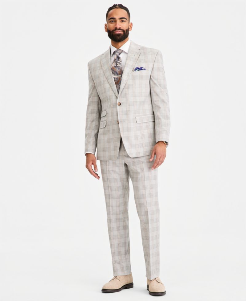 Men's Classic-Fit Plaid Suit Separate Jacket