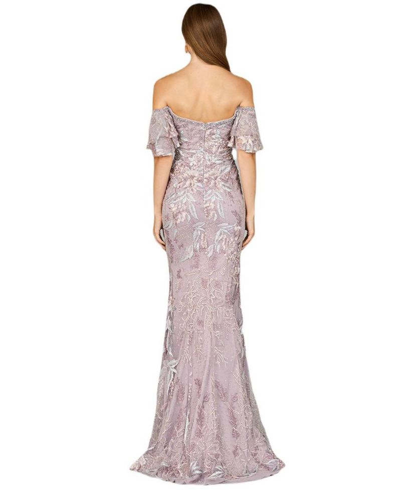 Women's Off Shoulder Mermaid Lace Gown