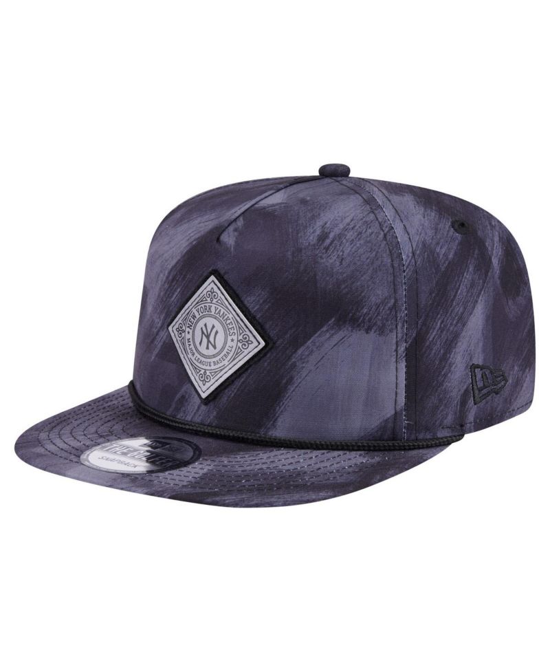 Men's Navy New York Yankees Printed Golfer Snapback Hat