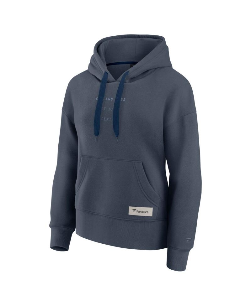 Women's Blue Chicago Cubs Elements Future Ground Subtle Tonal Pullover Hoodie