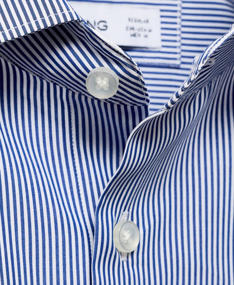 Men's Cotton Striped Slim-Fit Shirt