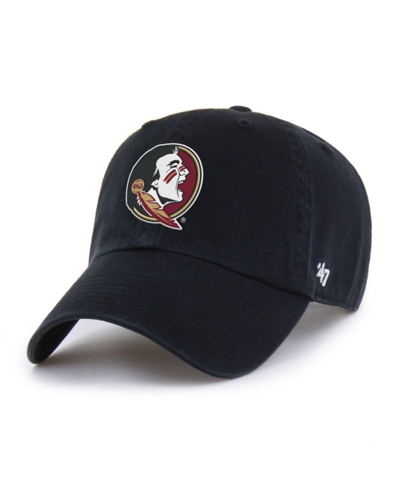 Men's '47 Black Florida State Seminoles Americana Heritage Clean Up Adjustable Hat