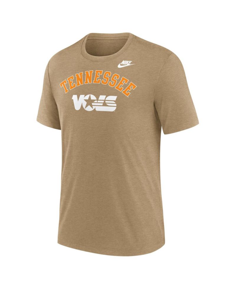 Men's Heather Light Brown Tennessee Volunteers Legacy Arch Tri-Blend T-Shirt