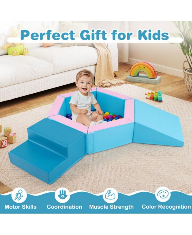 3 Piece Baby Foam Climbing Set with 100 Ocean Balls