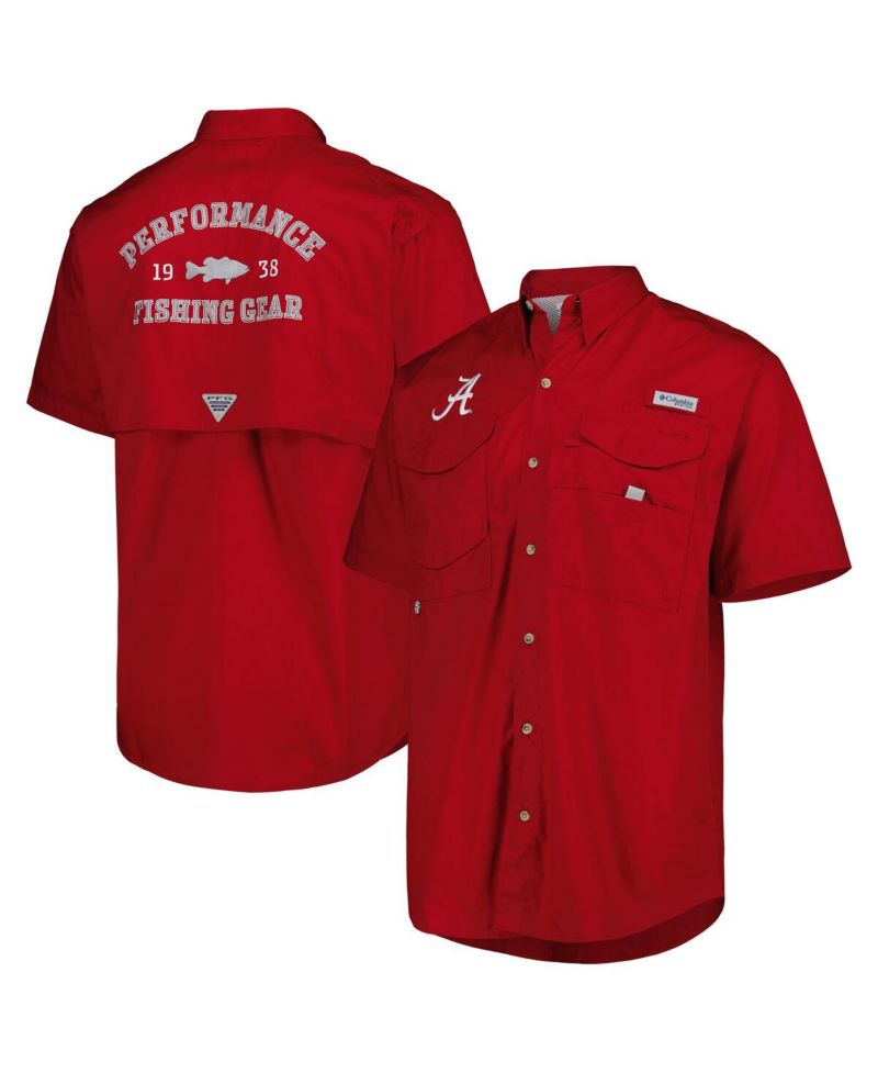 Men's Crimson Alabama Crimson Tide Bonehead Button-Up Shirt