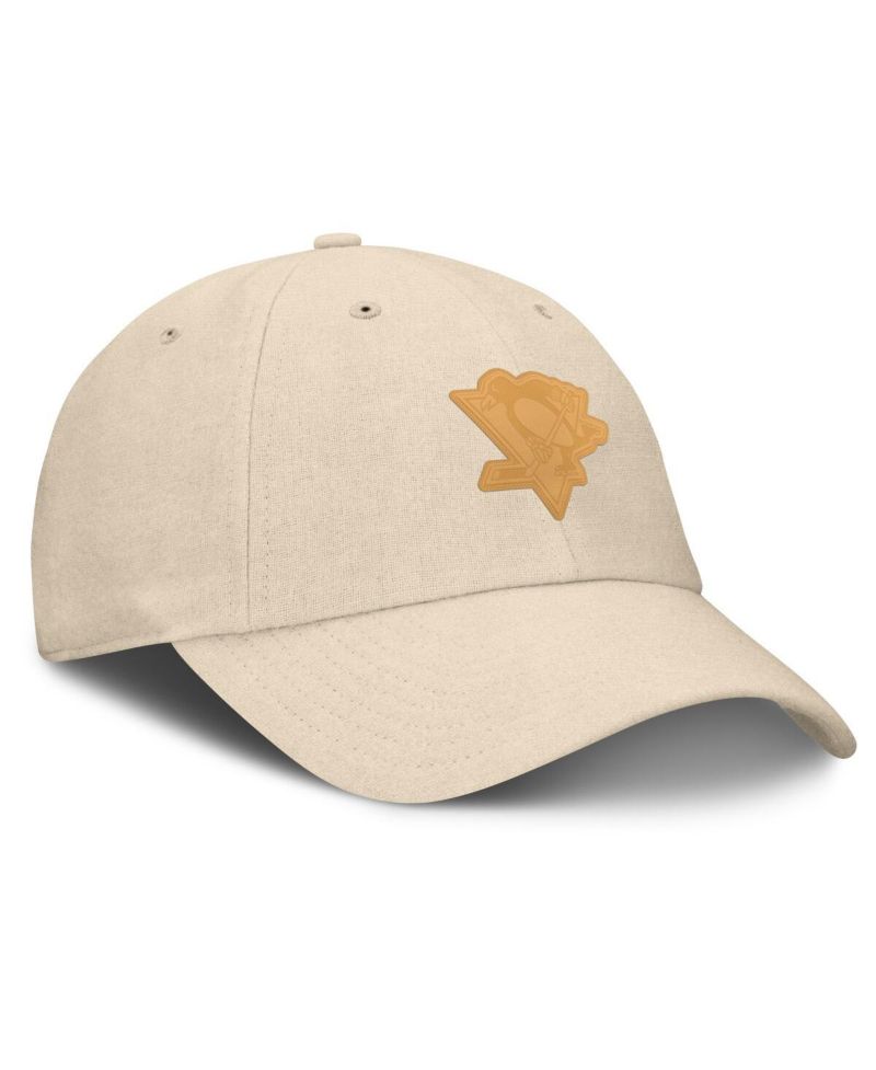 Men's Tan Pittsburgh Penguins Front Office Canvas Adjustable Hat