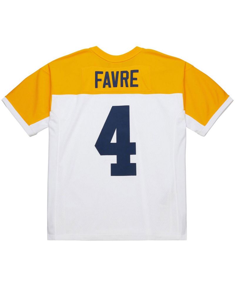 Men's Brett Favre White Green Bay Packers 1994 Legacy Replica Jersey