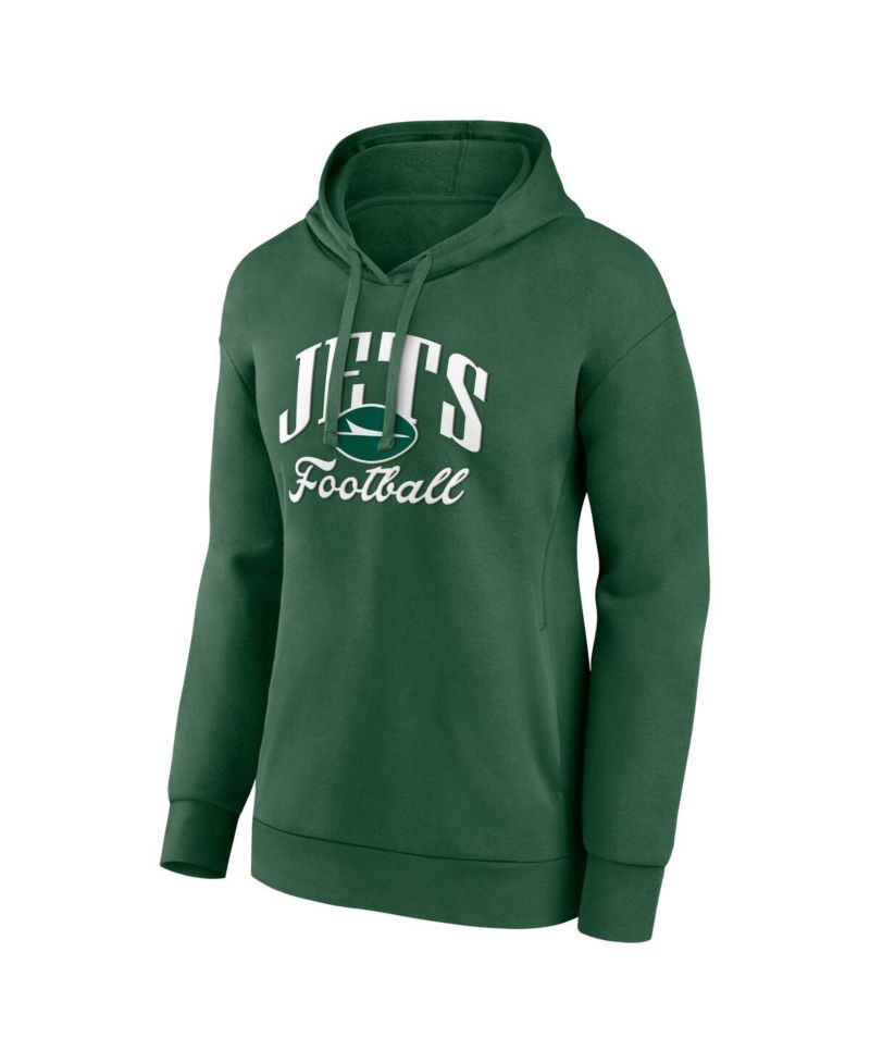 Women's Green New York Jets Victory Script Pullover Hoodie