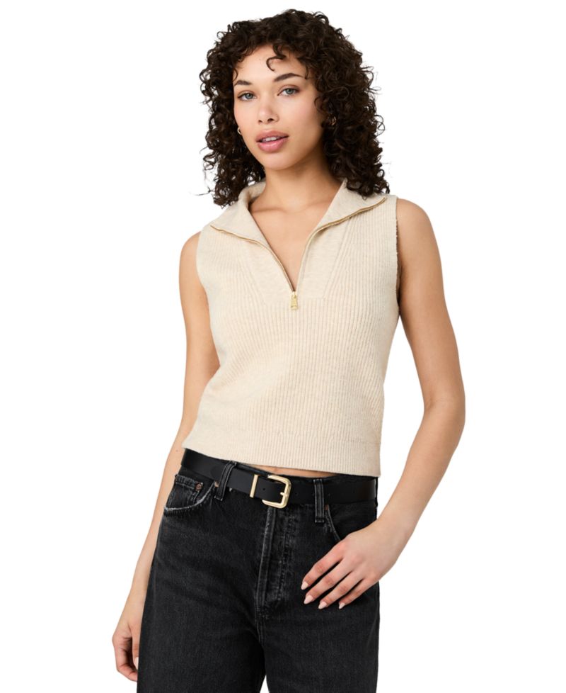 Women's Marley Collared V-Neck Rib Knit Top
