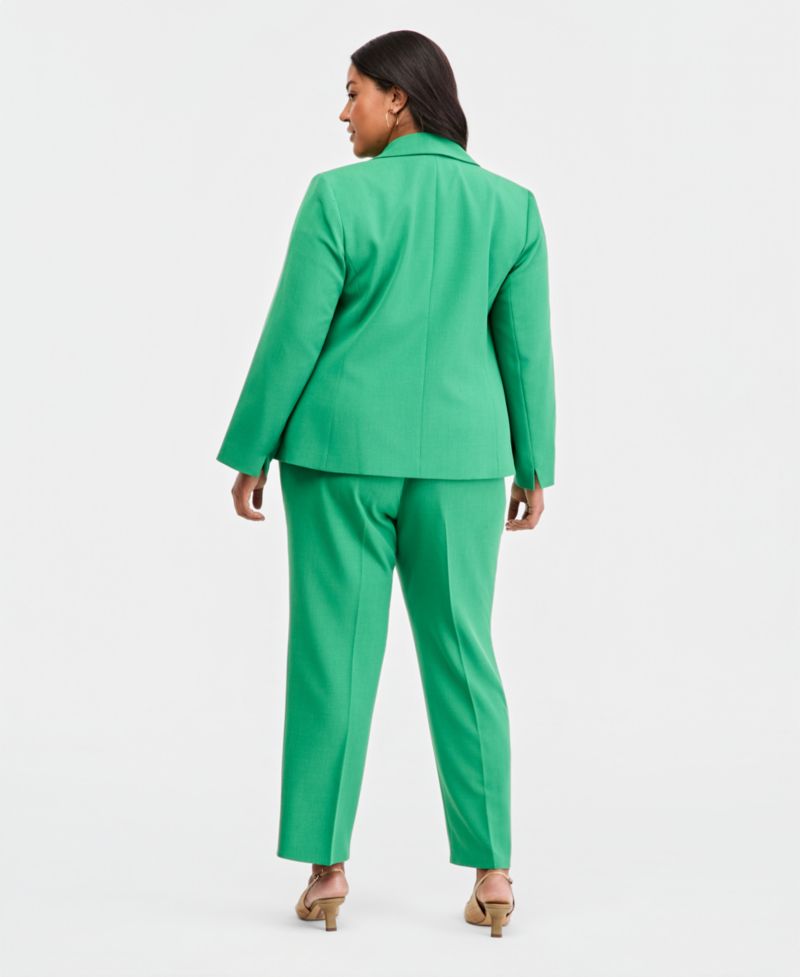 Crepe Two Button Jacket and Crepe Fly Front Slim Pant