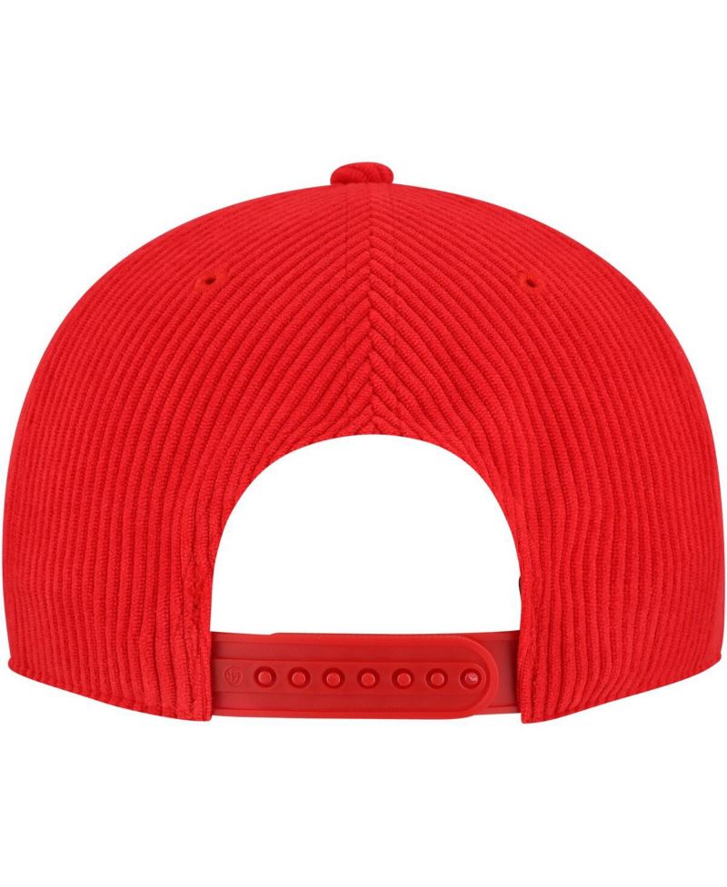 Men's Red Chicago Bulls Double Header Sidepatch Cord Hitch Adjustable Hat