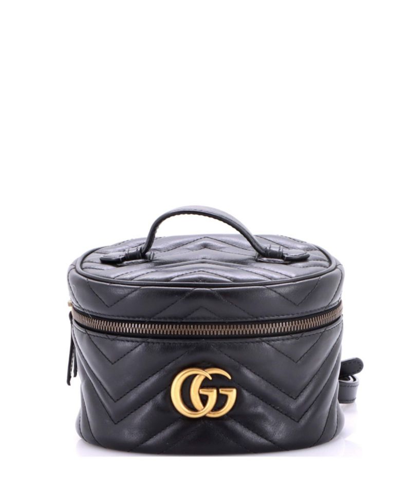 Mini GG Marmont Vanity Backpack Matelasse Leather