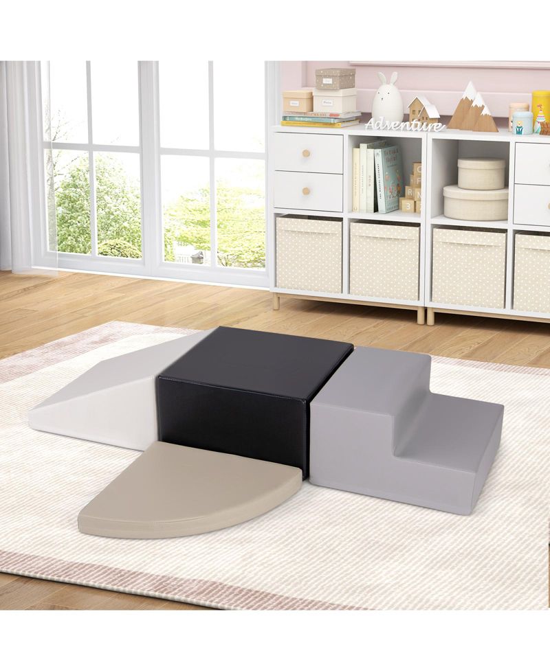 Kids 4-Piece Climb and Crawl Foam Block Play Set