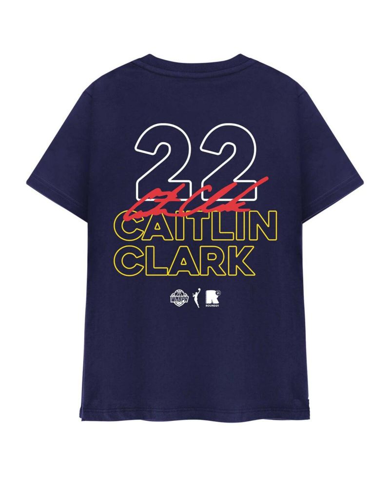 Men's and Women's Caitlin Clark Navy Indiana Fever Player Signature T-Shirt