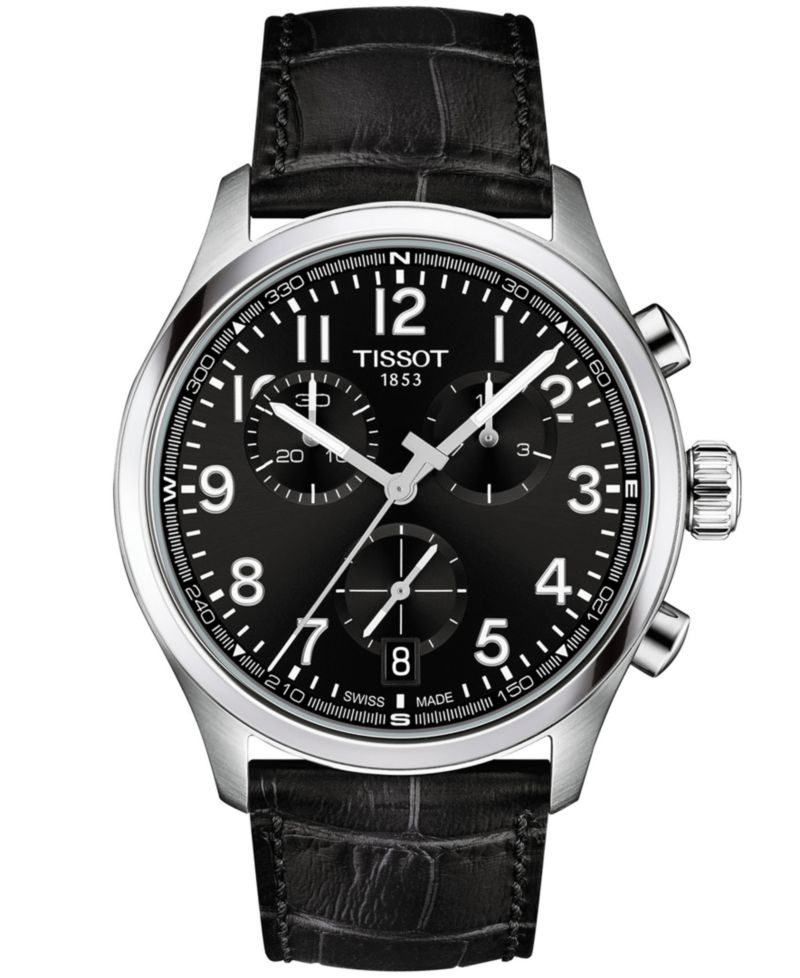 Men's Round Silver Stainless Steel Watch 42mm
