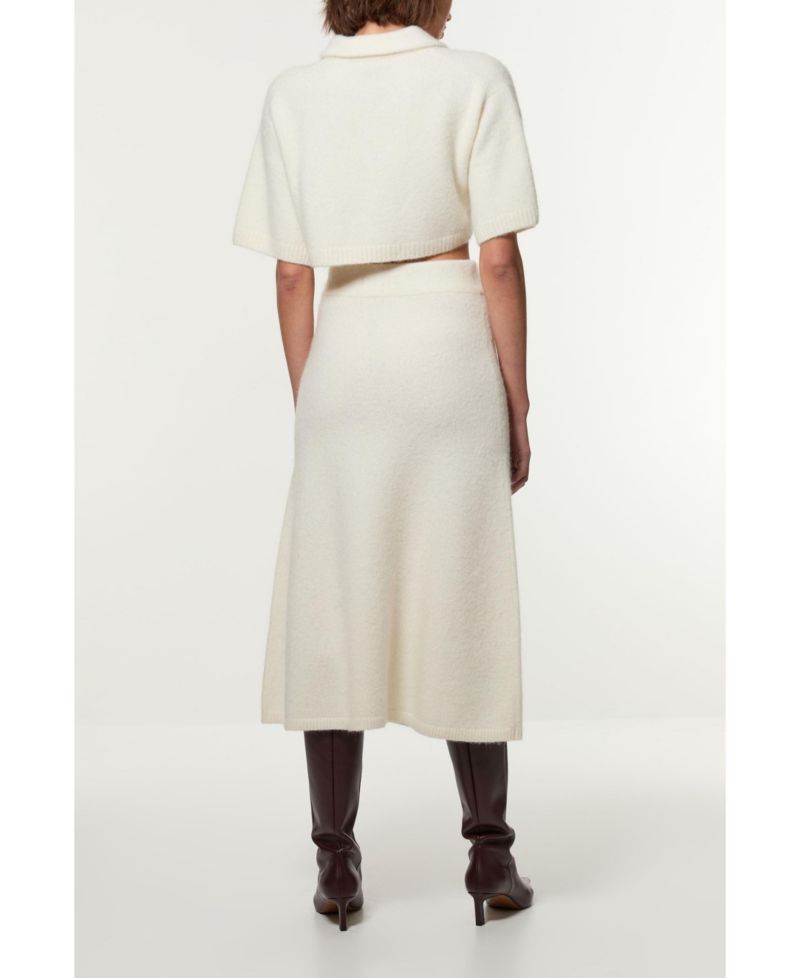 Women's Alpaca Wool Fluffy Full Knit Skirt