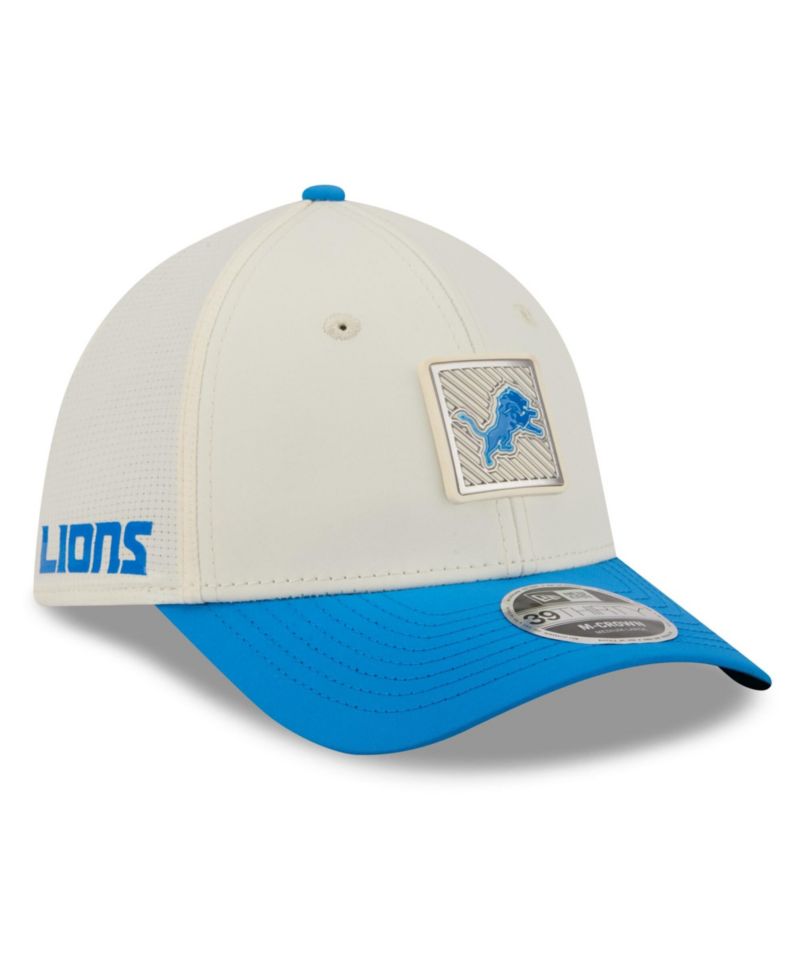 Men's Cream/Blue Detroit Lions 2026 NFL Training Camp 39THIRTY Flex Hat