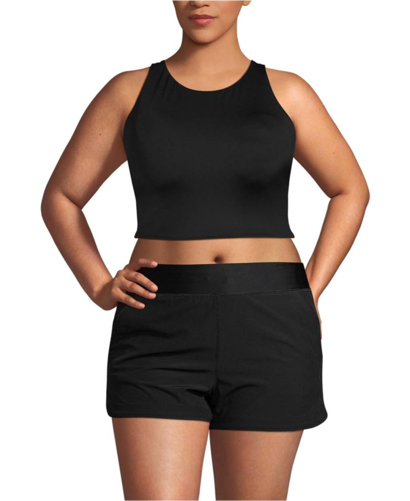 Women's High Neck Racerback Midkini Top
