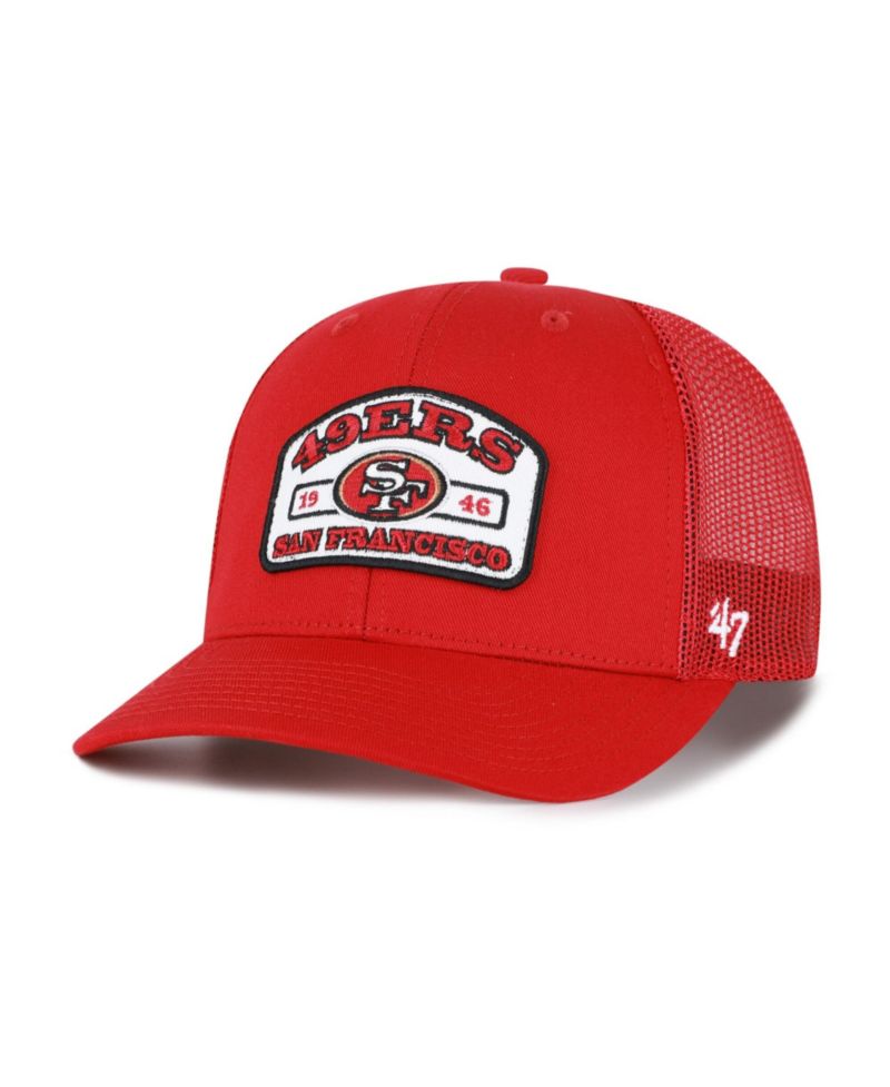 Men's '47 Scarlet San Francisco 49ers Roadway Adjustable Trucker Hat