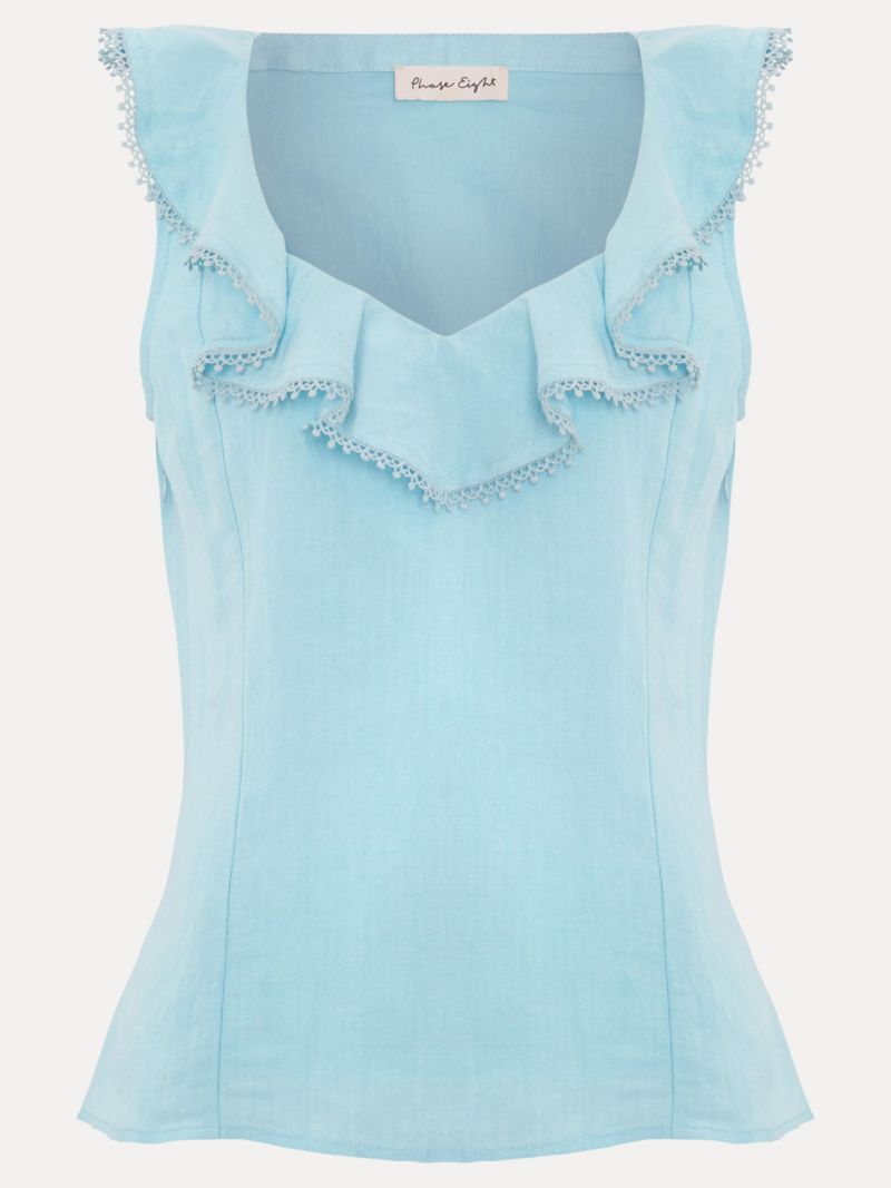 Women's Rhona Sleeveless Linen Blend Blouse